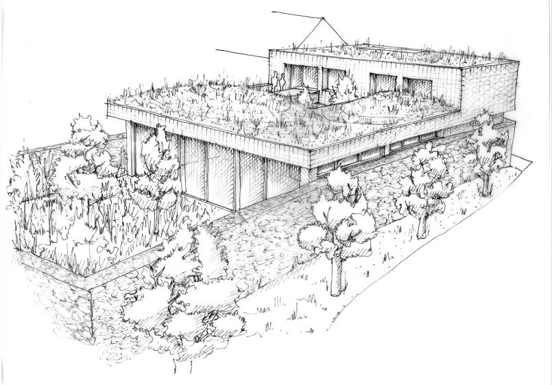 Croquis d'ensemble de la maison 