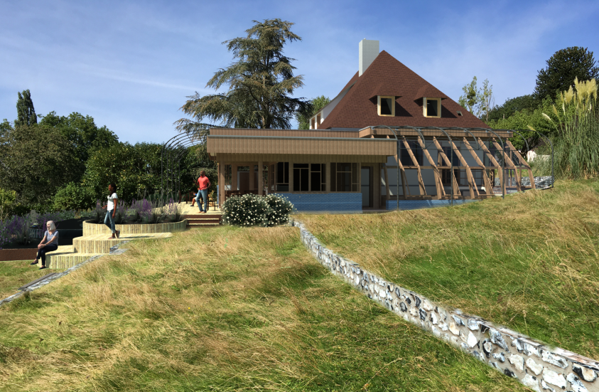 Perspective sud du projet