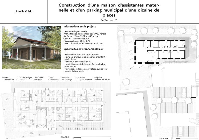 Planche de présentation de la MAM