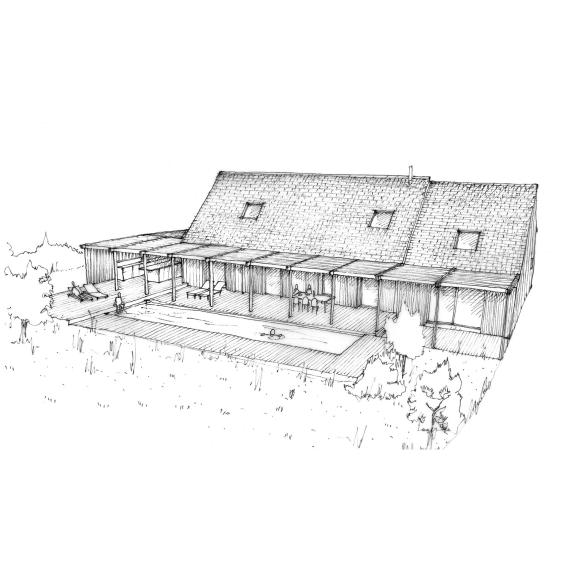 Croquis d'ensemble de la maison 