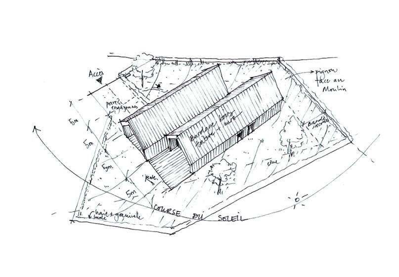 Croquis d'ensemble de la maison 