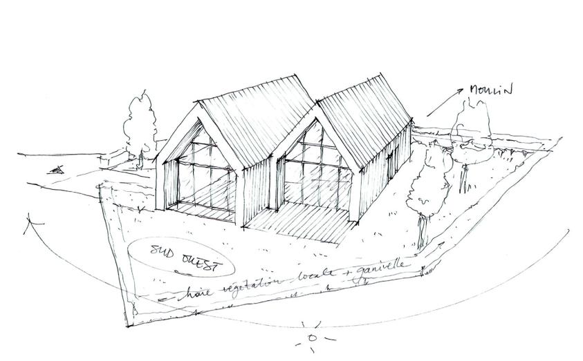Croquis d'ensemble de la maison 