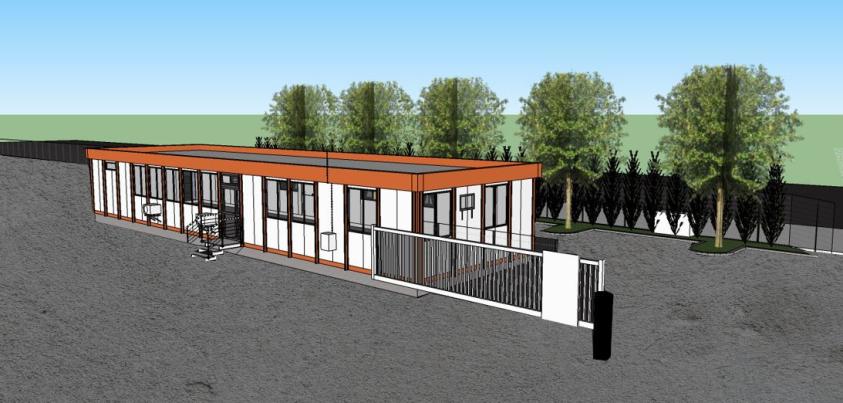 Algeco actuel à conserver pour construire l'étage
