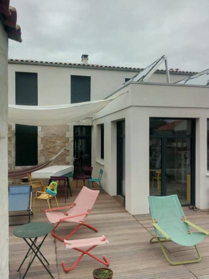 Vue sur la terrasse