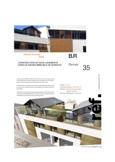 Création de 2 logements dans un ancien immeuble de bureaux