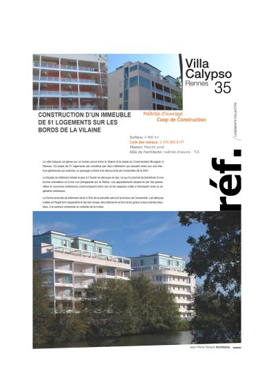 Construction d'un immeuble sur les bords de la Vilaine