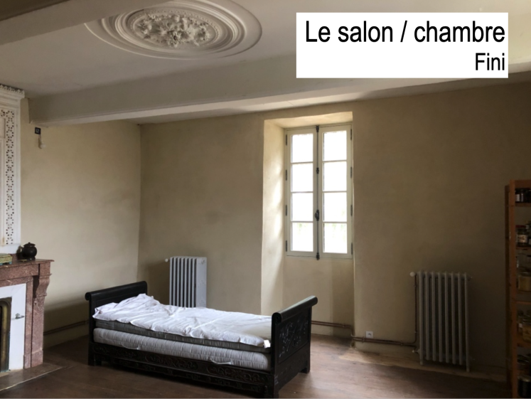 La chambre / salon RDC après