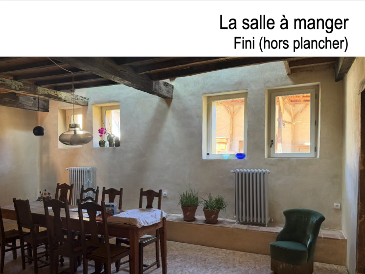 La salle à manger après