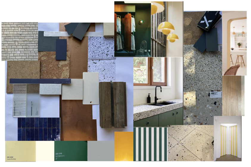 planche matérialité et couleurs
