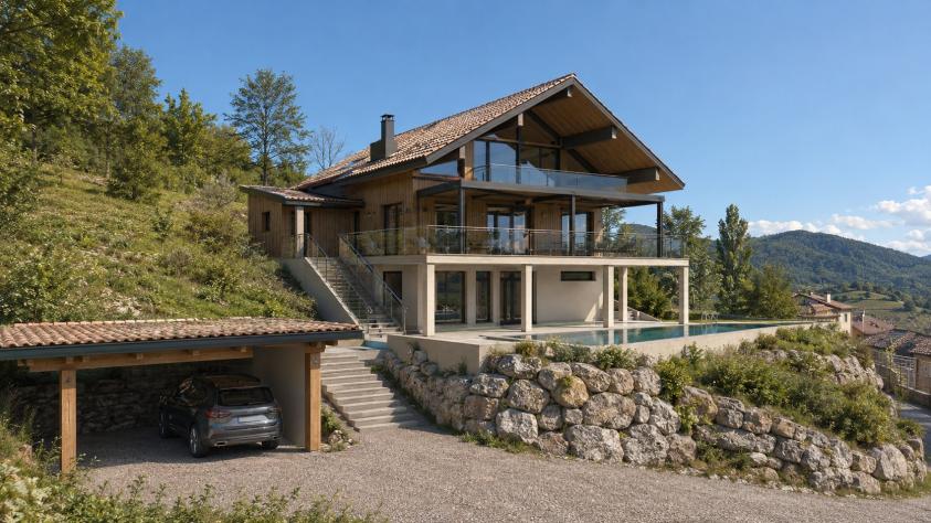 Maison bois 230 m²