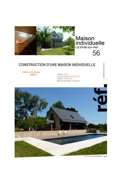 Création d'une maison individuelle