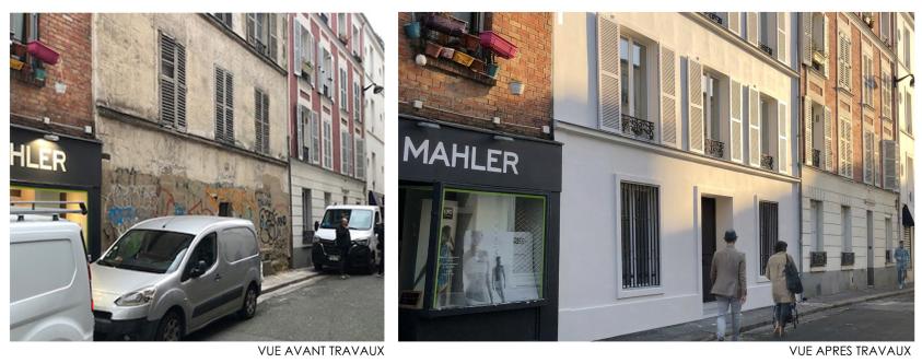 Vues avant et après travaux