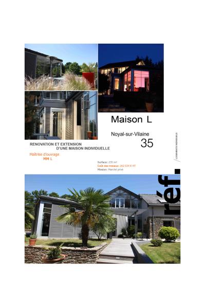 Rénovation et extension d'une maison individuelle