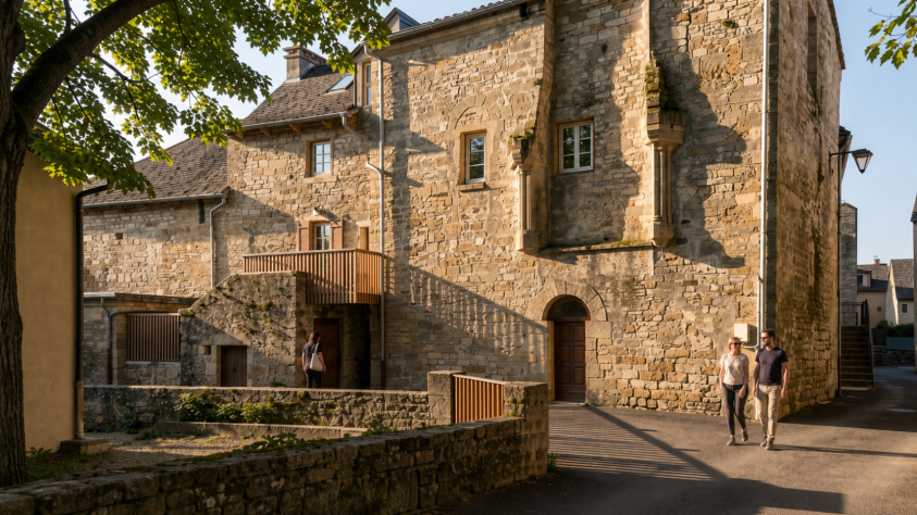 Transformation d'une maison ancienne à Bourg-sur-Colagne (48)