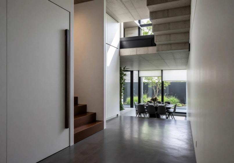 maison de ville en région parisienne - vue entrée