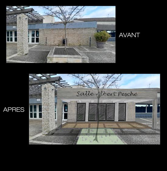Proposition avec la création d'une pergola