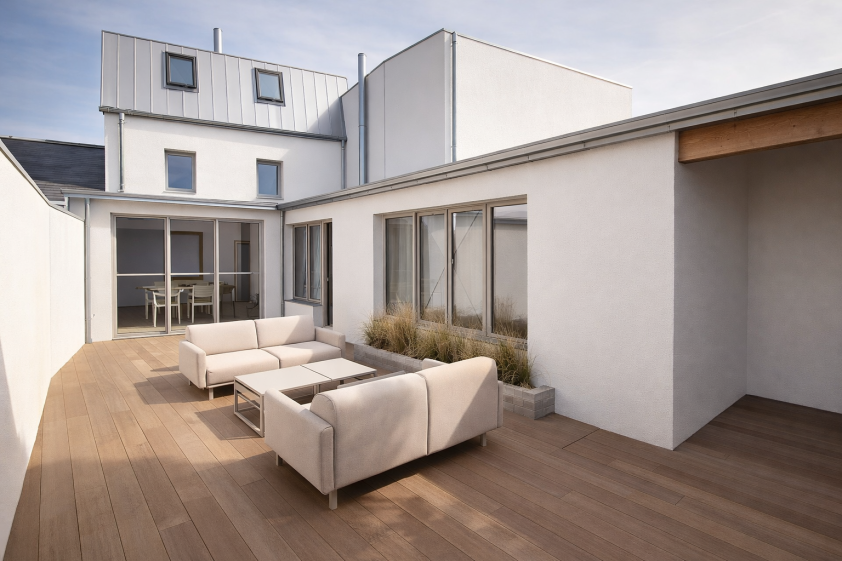 courette maison de plage