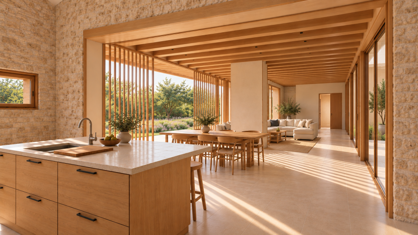 intérieur maison japandi