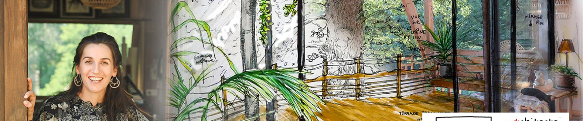  Photo aperçu d ela Maison-Jardin avec Caroline Cazor