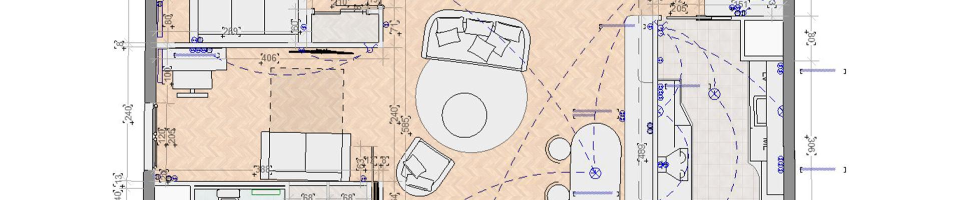 plan d'un projet d'aménagement par le studio HnA