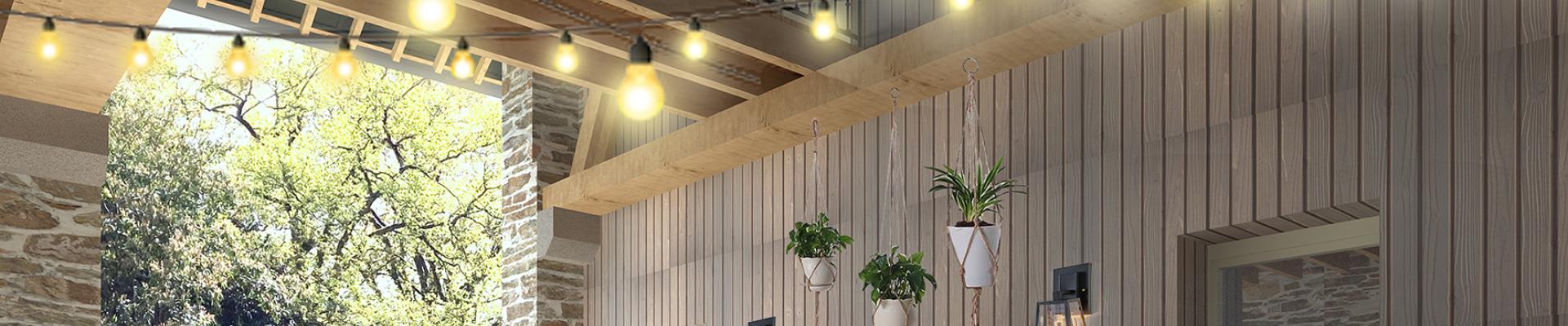 Porche - Transformation d'une étable en maison