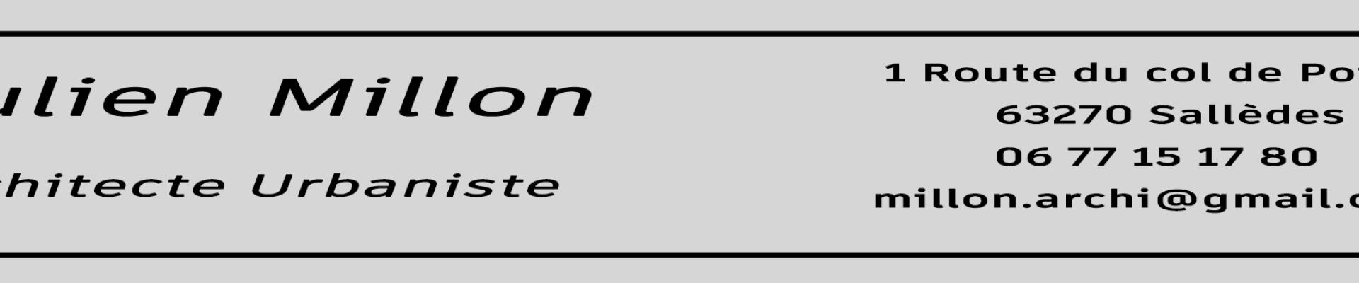 Julien Millon Architecte Urbaniste