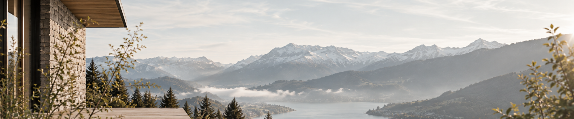 Entre lac et montagne, le projet s'intègre dans chaque site