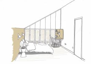 croquis meubles sur mesure chambre des parents