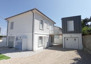 surélévation d'un garage pour création d'une chambre, architecte fouras, la roch