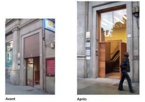 Façade sur rue
