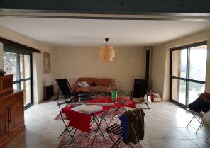 Après travaux : séjour (partie bergerie)