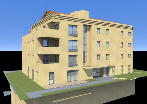 Vue façade Sud-ouest sur avenue de la Mer