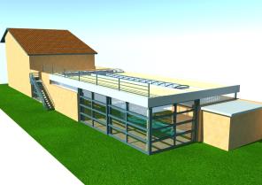 Vue Sud-ouest image de synthèse