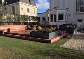 Photo après la création de la terrasse