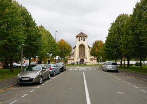 Photo de l'église, transformée en salle municipale : la salle Margueurite