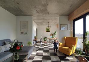Rénovation d'un appartement des années 70 au Bouscat - le séjour 1