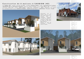 Construction de 6 logements en accession sociale à SAUBION (40)