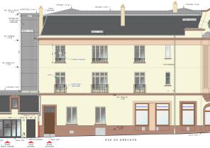 Elévation sur rue - projet