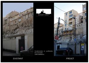 Extension / Surélévation Immeuble / Création de logements / 13007 Marseille