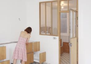Création d'une verrière atelier intérieure