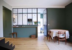 Intérieur - Verrière entre séjour et cuisine