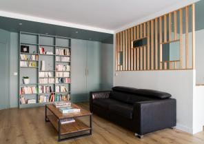 Réunification de deux appartements - Claustra avec niches