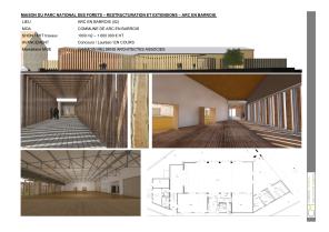 Maison du Parc National des Forêts à Arc en Barrois (2023-2025) - projet en cour