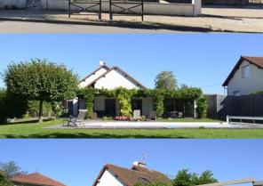 Garage en bois et pergola