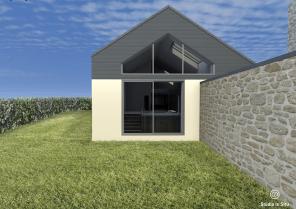 Insertion 3D du projet - Façade Ouest