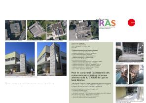 Mise en accessibilité de restaurants universitaires et locaux administratifs du 