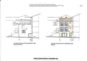 façades avant et après.