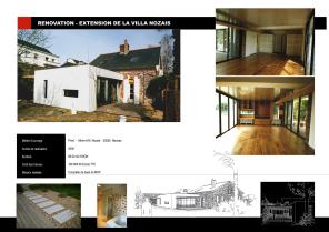 Rénovation et extension d'une maison d'habitation