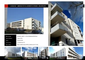 Immeuble de 30 logements locatifs sociaux ARCHIPEL HABITAT - ZAC Beauregard à RE