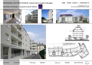 Construction de 40 logements, Résidence "Les Près Fichaux", Bourges (18)